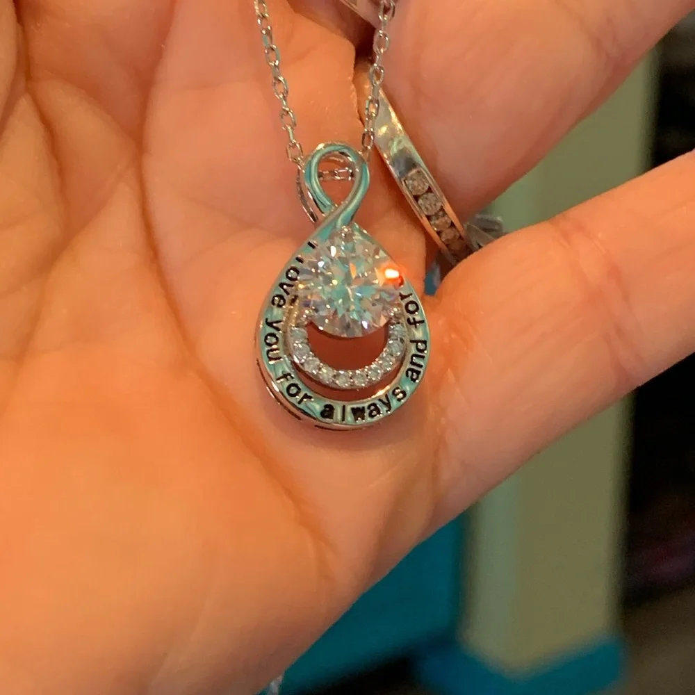 #52 Over 2 cttw Moissanite “I love you for always and forever” - Picture 6 of 9